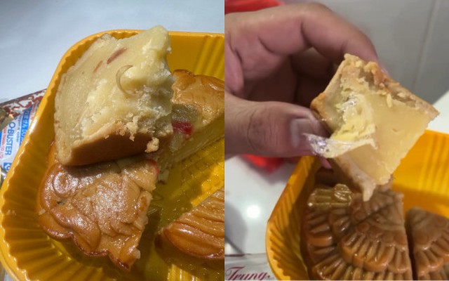 Thương hiệu bánh Trung Thu nổi tiếng N.L bị phản ánh bánh có vật lạ giống móng chân, có người từng gặp nilon trong nhân bánh