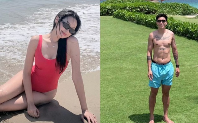 Doãn Hải My khoe dáng nuột nà, Văn Hậu lộ body cực phẩm trong chuyến du lịch với vợ con