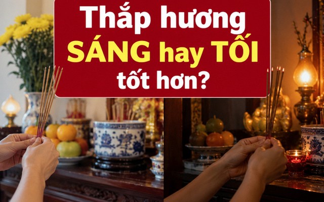 Thắp hương SÁNG hay TỐI tốt hơn?