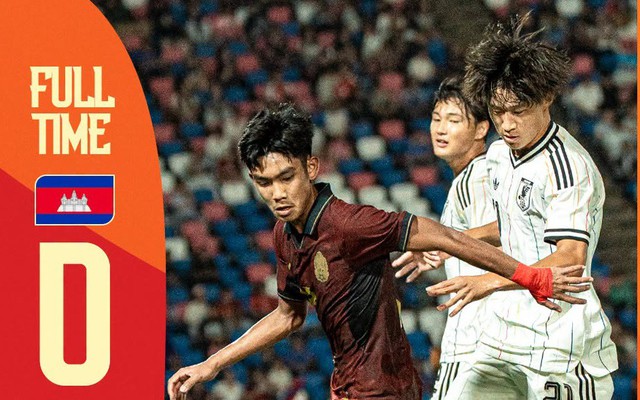 Thua 0-8, tuyển Campuchia “vỡ mộng” tranh ngôi nhất bảng giải châu Á