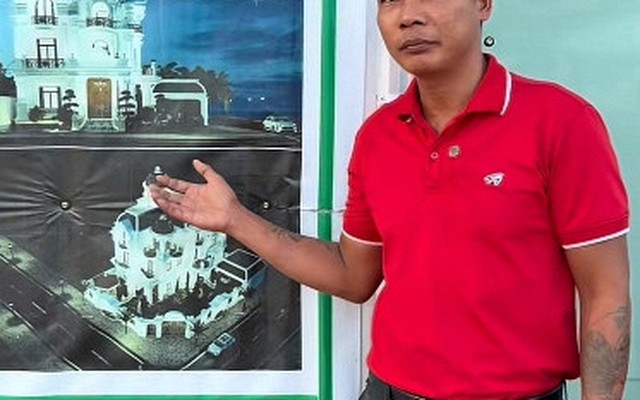 Thu nhập của thầy phụ hồ nổi tiếng nhất Việt Nam, đang xây biệt thự lâu đài gần 200m2 ở quê