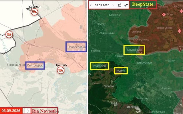 Ukraine ngã ngửa, không biết Nga chiếm Sviatohirsk từ lúc nào