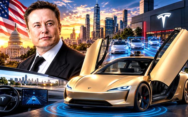 Cuộc cạnh tranh taxi tự lái: Elon Musk tung Cybercab xuống phố