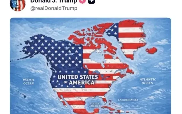 Iceland triệu Đại sứ Mỹ sau khi Tổng thống Trump đăng ảnh bản đồ gây sốc