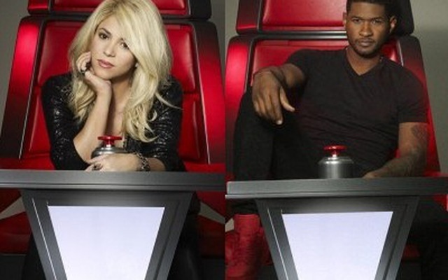 The Voice Mỹ khoe ảnh ngồi "ghế nóng" của Shakira và Usher