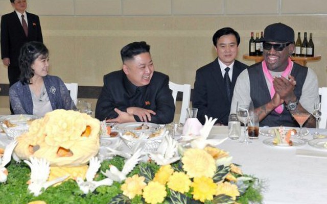 Dennis Rodman lỡ miệng lộ tên con gái Kim Jong Un