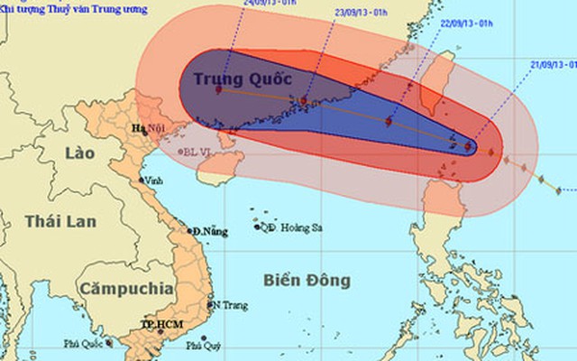 Trưa nay, siêu bão giật trên cấp 17 tiến vào biển Đông