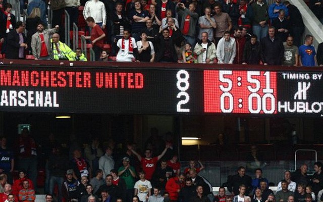 Top 5 trận thua thảm của Arsenal tại Premier League