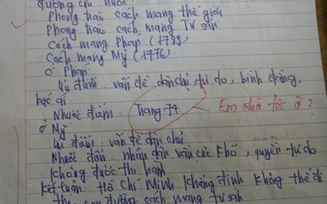 Những lời phê siêu hài của thầy cô giáo