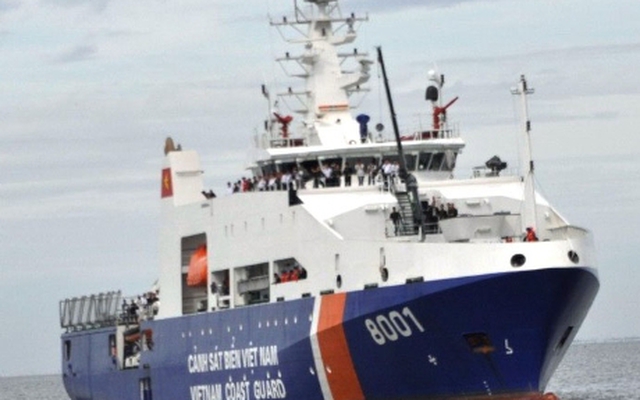 Vùng Cảnh sát Biển 3 tiếp nhận tàu đa năng 8001