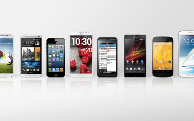 10 smartphone được tìm kiếm nhiều nhất 2013