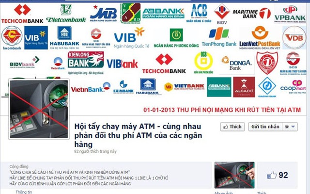 Cư dân mạng kêu gọi 'tẩy chay' ATM