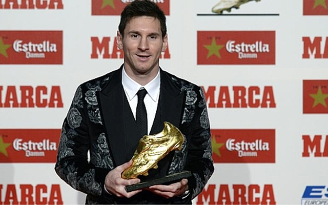 Messi khiêm tốn trong ngày nhận Chiếc giày vàng châu Âu