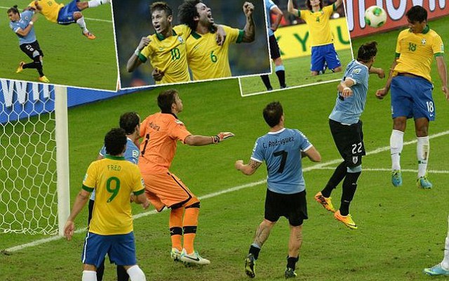 Neymar im tiếng, Brazil nhọc nhằn vượt qua Uruguay