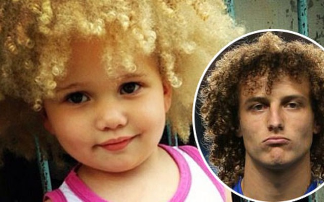 David Luiz khoe ảnh con gái đầu xù giống hệt bố