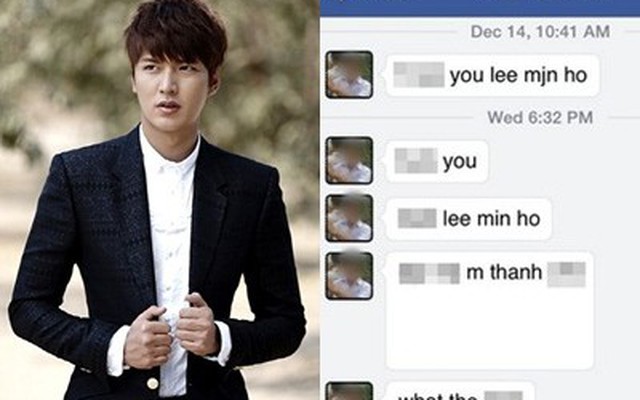 Antifan Việt gửi tin nhắn phản cảm tới page Lee Min Ho - Kim Tan