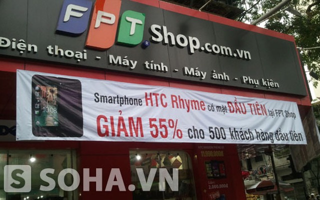 Giảm tới 55%, HTC Rhyme của FPT Shop vẫn cao hơn giá thị trường