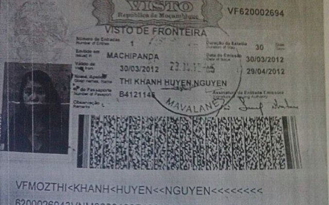 Toàn bộ ảnh visa 12 nước của Huyền Chip