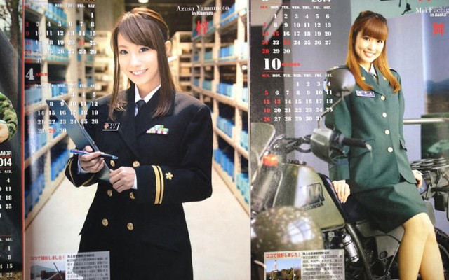 Mãn nhãn với bộ lịch người đẹp của quân đội Nhật Bản