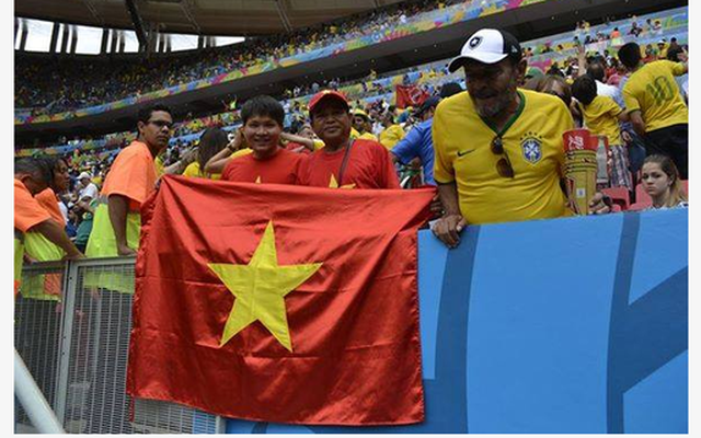 Lộ diện người vẫy cờ Việt Nam ở World Cup 2014