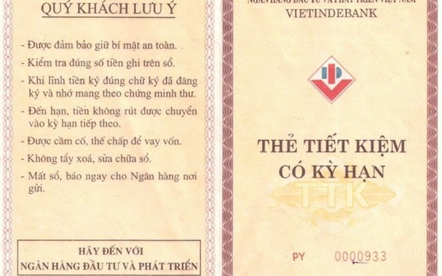 Hy hữu sổ tiết kiệm “quên” 15 năm nhận gần 400 triệu đồng