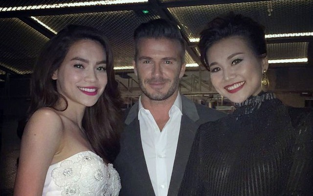 Thanh Hằng khoe ảnh "ngoại tình" cùng Beckham và Hồ Ngọc Hà