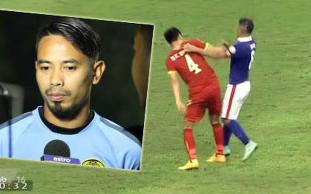 Cầu thủ đấm trung vệ Việt Nam bất ngờ lên tiếng