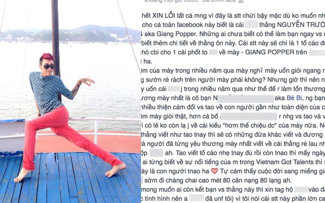 Chia tay bạn gái, "Thánh quẩy" Giang Popper bị chửi te tua