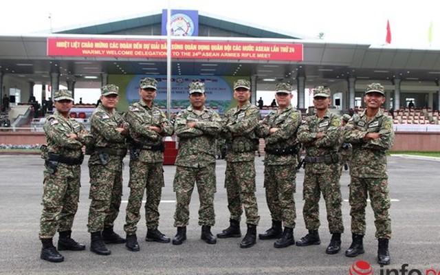 Các tay súng Đông Nam Á tề tựu trong Lễ thượng cờ Giải AARM 2014