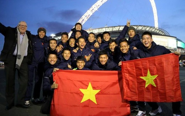 Chùm ảnh: U19 Việt Nam "đánh chiếm" sân Wembley