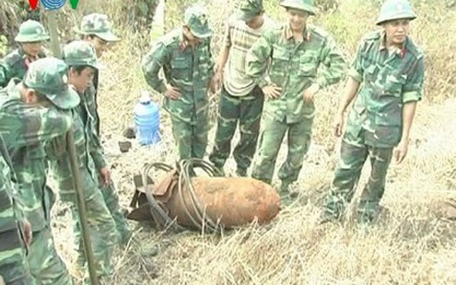 Hủy nổ quả bom nặng gần 350kg ở Đắk Nông