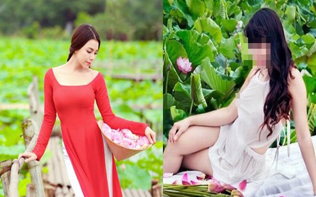 So sánh độ hot của người nổi tiếng và các thiếu nữ trong đầm sen