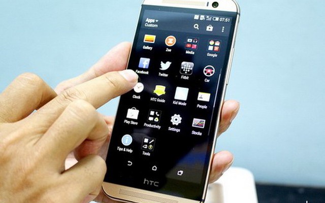 HTC One M8 sang trọng với phiên bản Gold