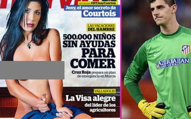 Siêu mẫu khỏa thân khiến Courtois phản bội người yêu