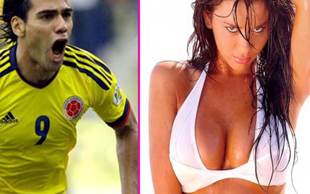 Falcao "qua đêm" với siêu mẫu Playboy khiến Aguero bỏ vợ