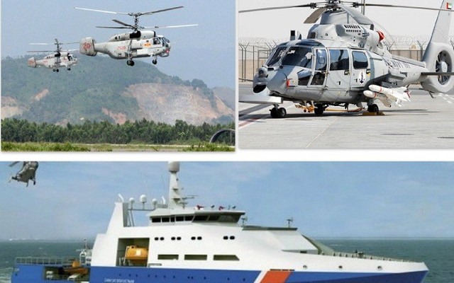 Khám phá 2 loại trực thăng tàu cảnh sát biển VN có thể trang bị