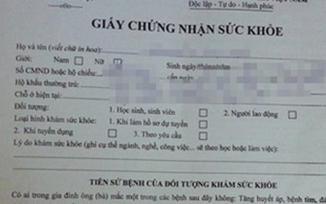 Chứng nhận sức khỏe cho người đã chết... 8 năm trước