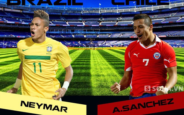 [Infographic] Brazil vs Chile: Cháy tiếp đi, Neymar