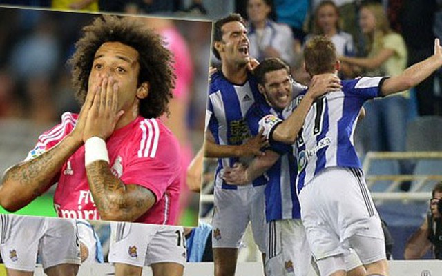Dẫn 2-0, Real Madrid vẫn thảm bại trước Sociedad