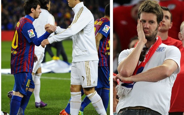 Người Anh không thèm để tâm đến Ronaldo và Messi