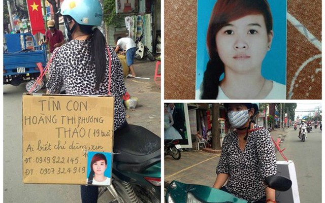 Mẹ đeo bảng tìm con gái 9X khắp phố Sài Gòn