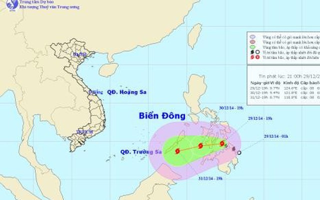 Bão Jangmi có khả năng vào biển Đông trong những ngày tới