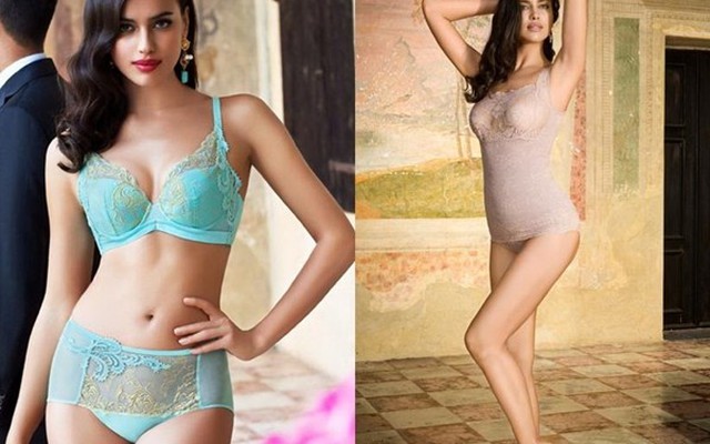 Irina Shayk "cong" quyến rũ trong trang phục nội y