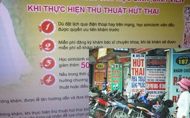 Sốc: Nạo phá thai giá "mềm" dành riêng cho học sinh, sinh viên