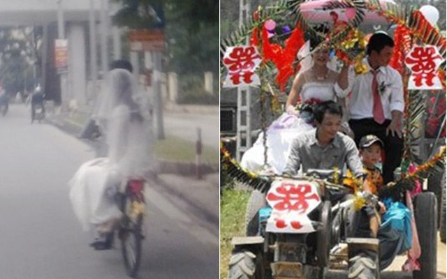 Những phương tiện đón dâu "độc nhất vô nhị" ở Việt Nam