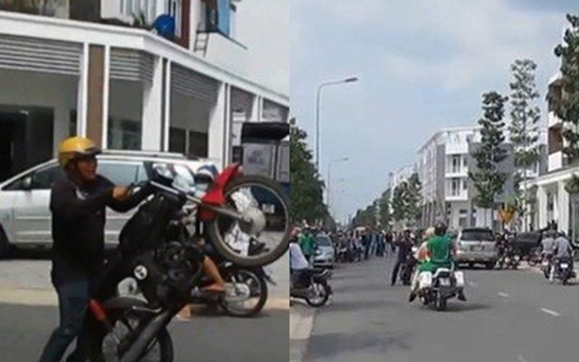 Clip người đàn ông "thích thể hiện": Bốc đầu xe máy gặp ngay CSGT