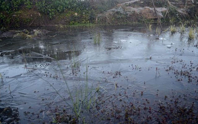 Lào Cai: Thời tiết lạnh giá, nước đóng thành băng