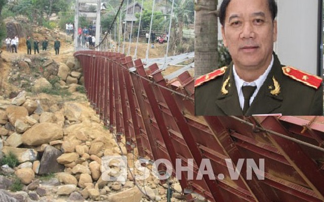 Giám đốc Công an tỉnh Lai Châu vẫn xác định cầu sập do quá tải