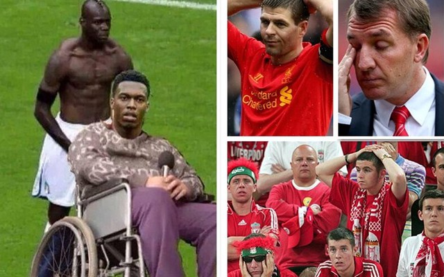 Ảnh vui: Balotelli đẩy xe lăn, mặt Sturridge ngơ ngác