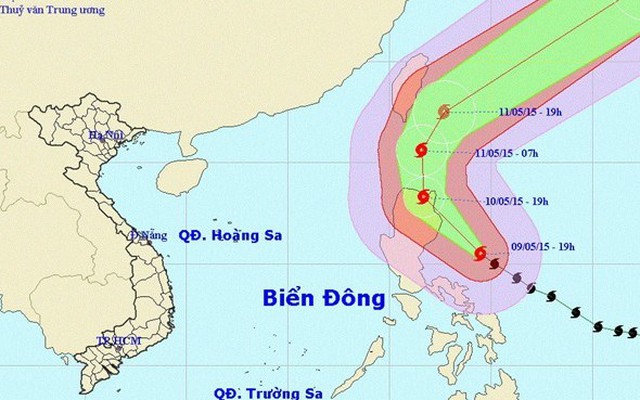 Chiều nay, bão gần Biển Đông đã đạt cấp siêu bão